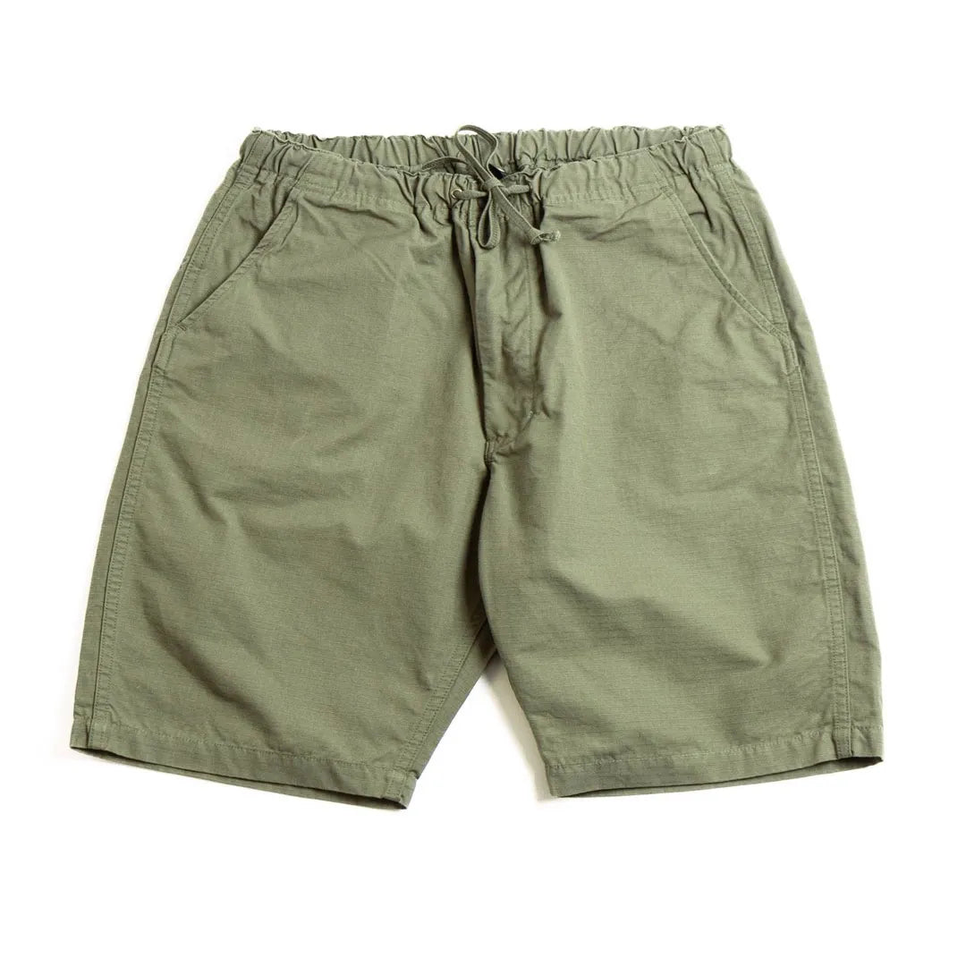 orSlow (LOT 03–7022) New Yorker Shorts Ripstop Cotton Army Green