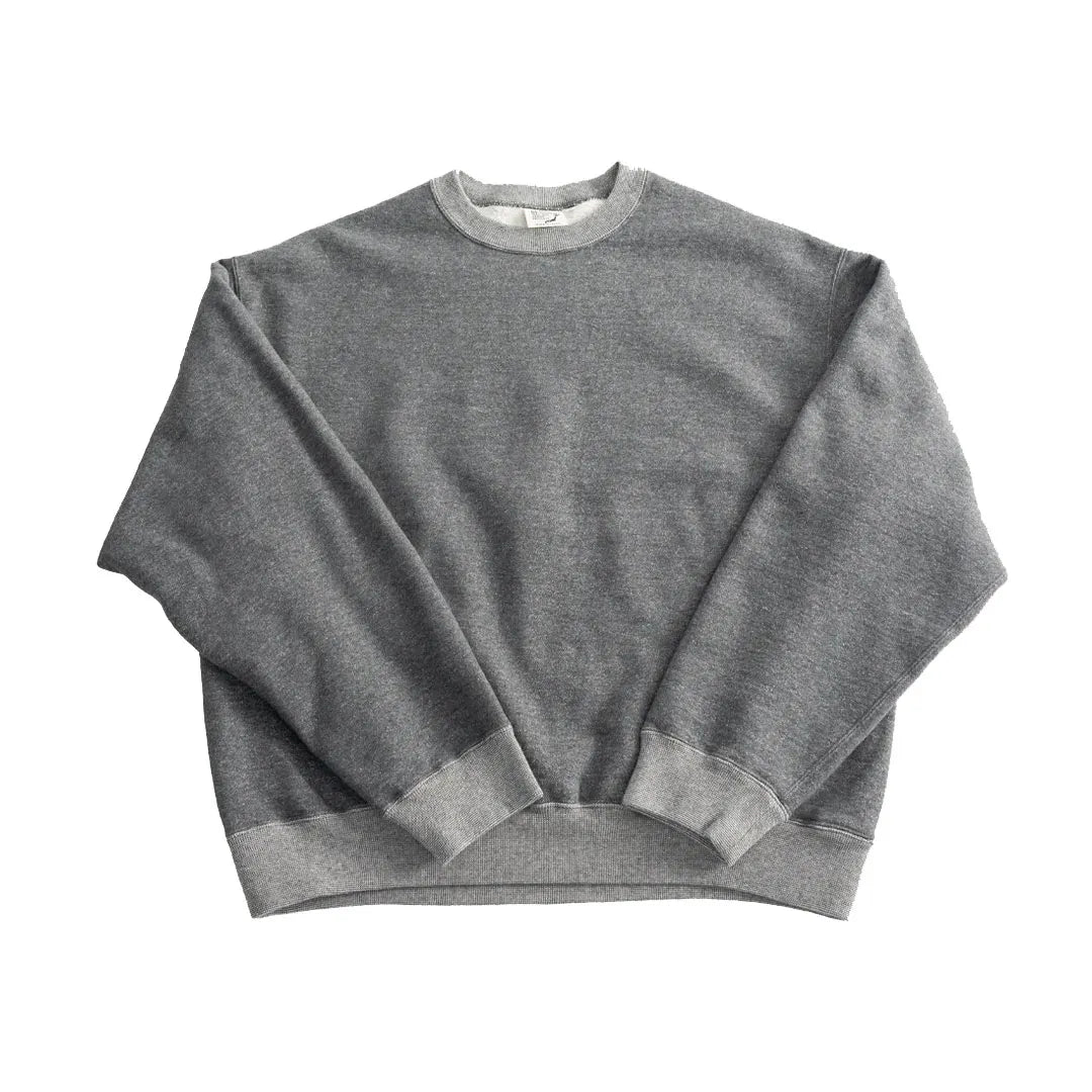 Orslow 01-0041-60 Relaxed Fit Densely Knit Sweatshirt – Charcoal Gray