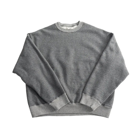 Orslow 01-0041-60 Relaxed Fit Densely Knit Sweatshirt – Charcoal Gray