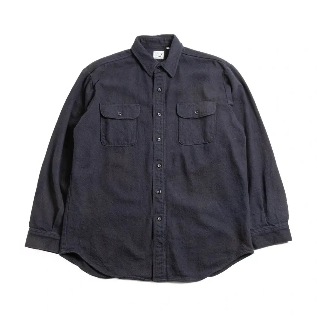 Orslow (V8072) Relax Fit Flannel Shirt Navy