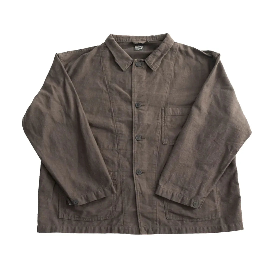 OrSlow 01-6061-60K Moleskin Simple Work Jacket – Charcoal