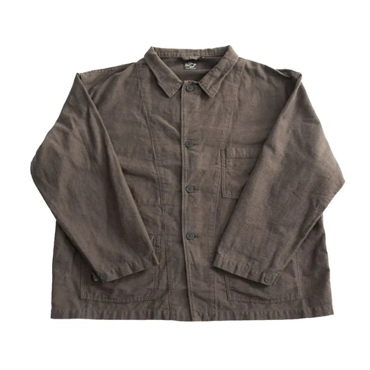 OrSlow 01-6061-60K Moleskin Simple Work Jacket – Charcoal