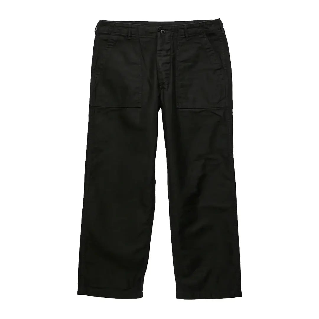 orSlow Straight Fit Fatigue Pants in Black
